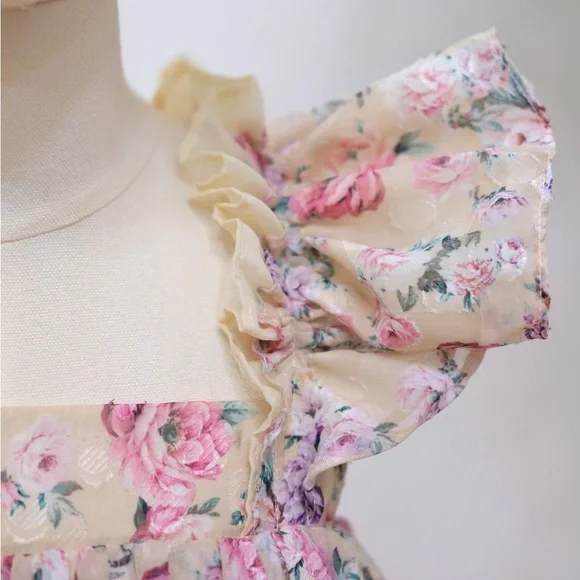 Floral Ruffle Dress - Picture 3 of 17